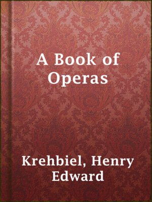 cover image of A Book of Operas